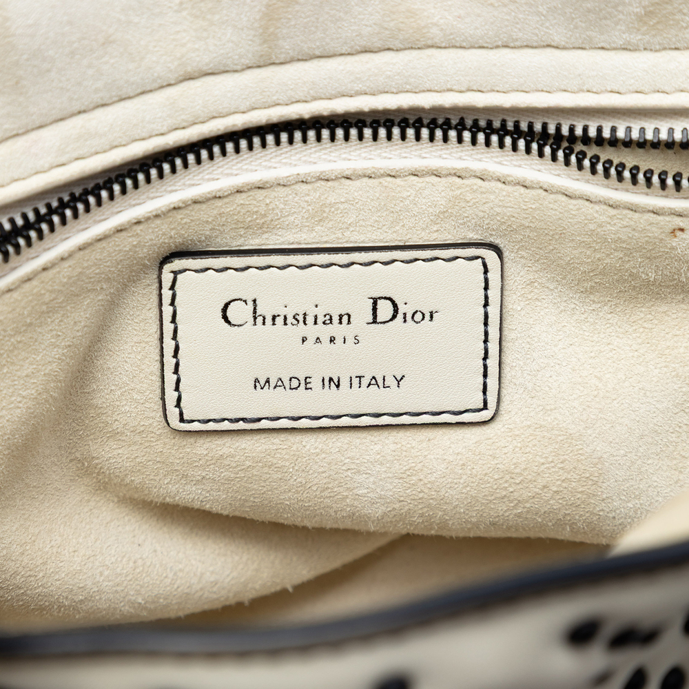 Pre-Loved Dior Medium Lambskin Cannage Studded Supple Lady Dior - Picture 6 of 8